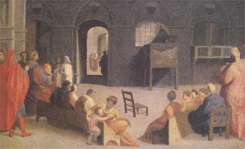 Domenico Beccafumi San Bernardino of Siena Preaching (mk05) oil painting picture